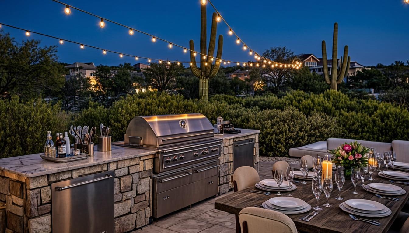 Outdoor entertainment area