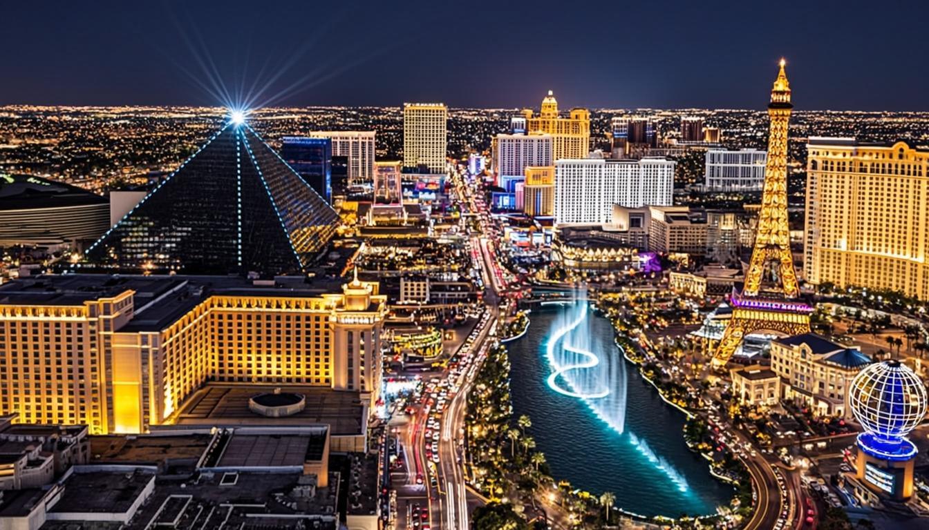 The Las Vegas Strip at night